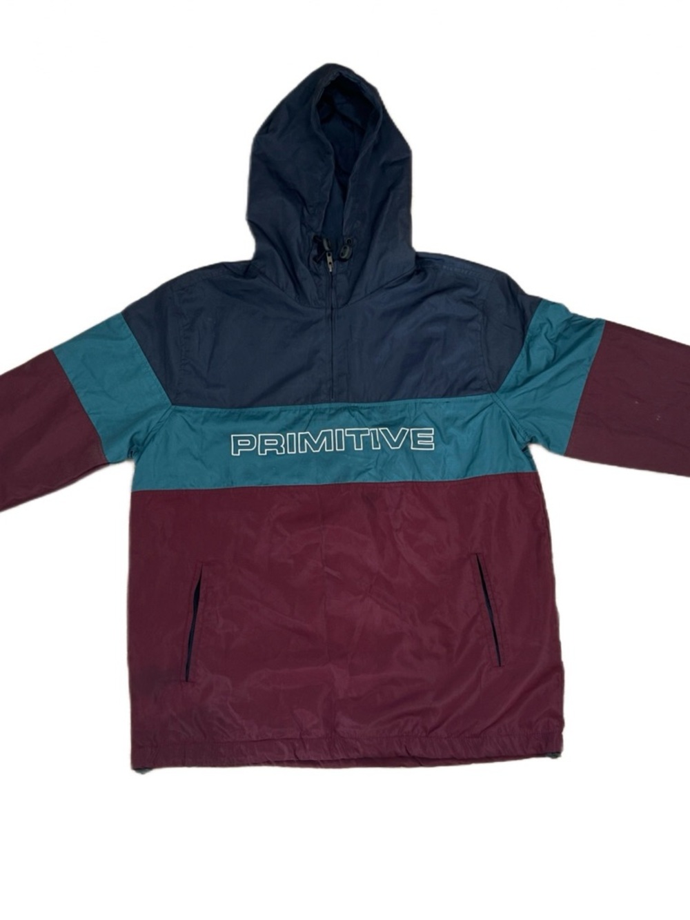 Mens Primitive Windbreaker Navy, Teal, Burgundy